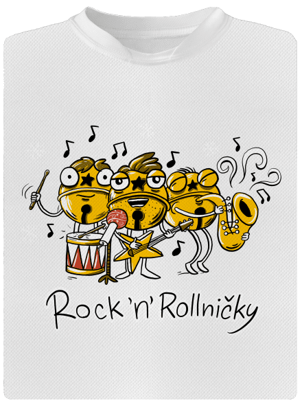 Rock 'n' rollničky dětské sportovní tričko White