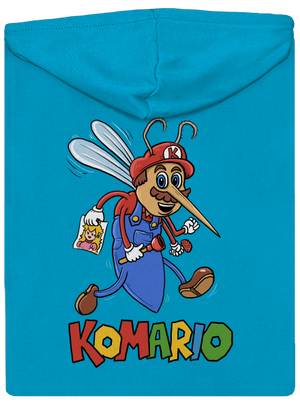 Komario dámská mikina na zip Blue Atol