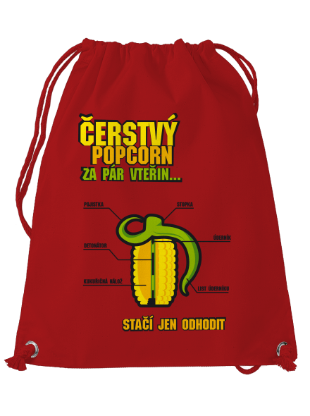 Čerstvý popcorn vak Red Mal
