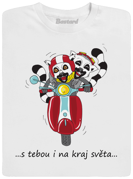 S tebou i na kraj světa pánské dlouhý rukáv White