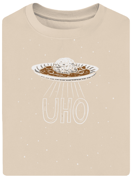 Uho unisex tričko oversized Almond