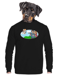 unisex mikina bez kapuce