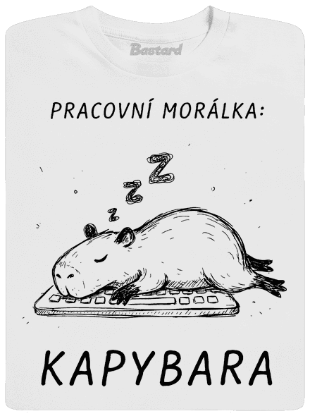 Pracovní morálka pánské tričko White