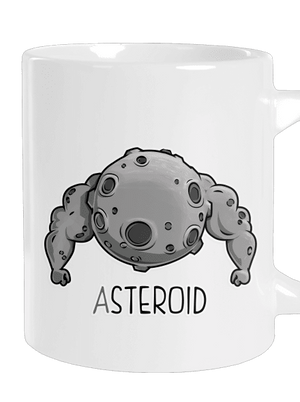 Asteroid velký hrnek White