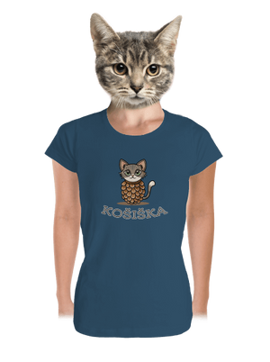 Košiška dámské tričko premium Petrol Blue