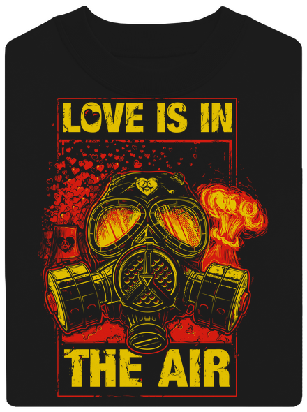 Love is in the Air unisex mikina bez kapuce Black