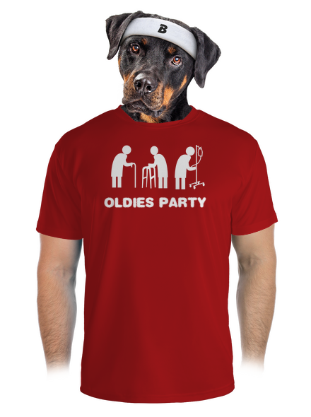 Oldies party pánské sportovní tričko Red Mal