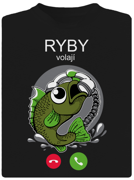Ryby volají dětské sportovní tričko Black