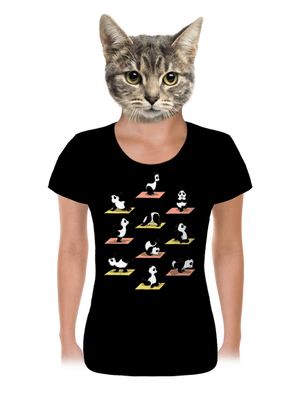 Pandí jóga dámské tričko Black