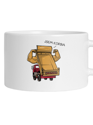 Korba hrnek makronka White