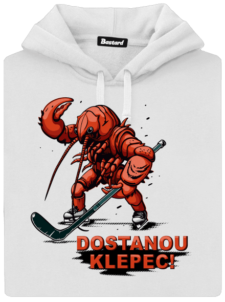 Dostanou klepec dámská mikina klokanka White