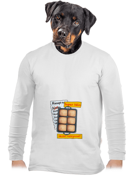 Buchty pánské dlouhý rukáv White