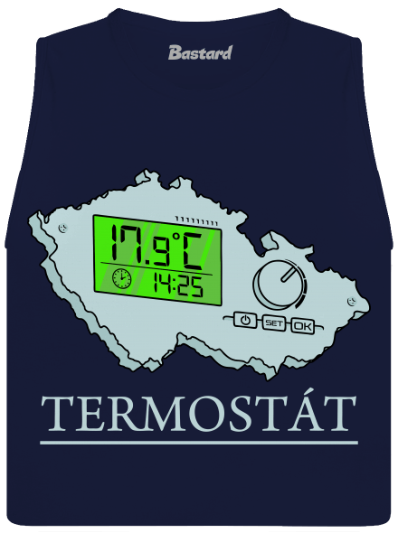 Termostát dámské tílko volné Navy
