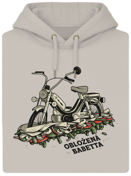 Obložená Babetta unisex mikina premium Pastel Macchiato