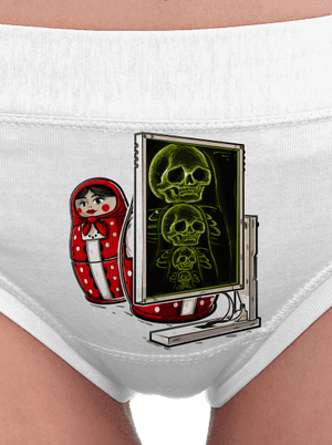 Rentgen Matrjošky dámské kalhotky White