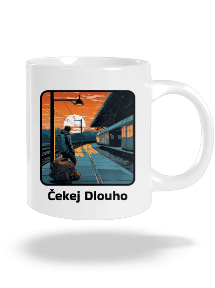Čekej dlouho velký hrnek White