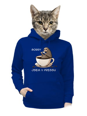 V pressu dámská mikina klokanka Royal Blue Mal