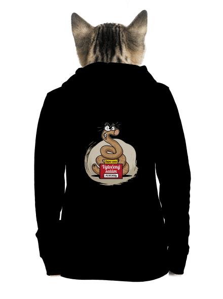 Vytočený salám dámská mikina na zip Black