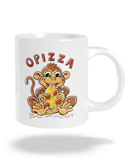 Opizza velký hrnek White