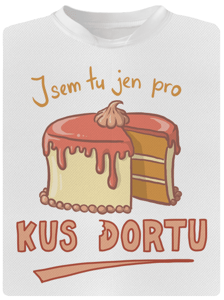Pro kus dortu dětské sportovní tričko White