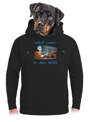 Ještě level unisex mikina premium Dark Black