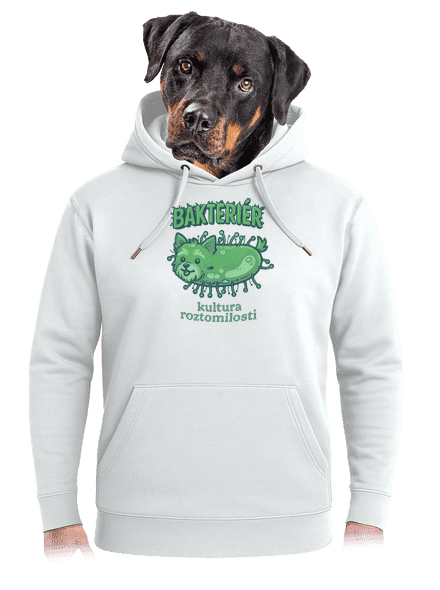 Bakteriér unisex mikina premium Snowwhite