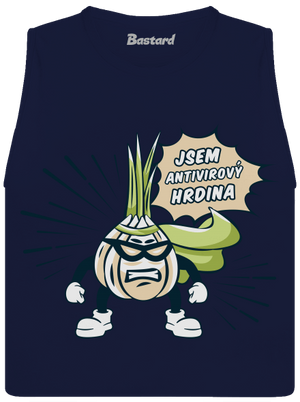 Antivirový hrdina dámské tílko volné Navy