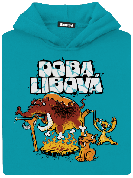 Doba libová dětská mikina klokanka Hawaiian Blue