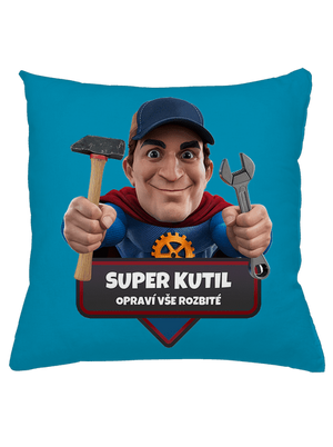 Super táta polštář Blue Turquoise