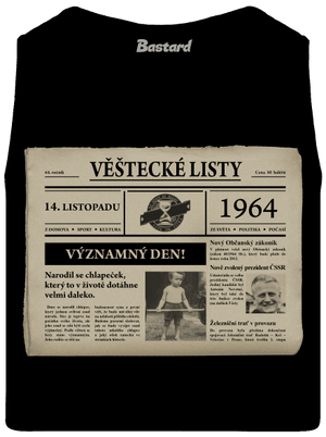 Věštecké listy pánské tílko Black