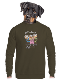 unisex mikina bez kapuce