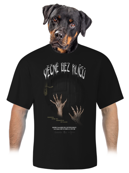 B13: Věčně bez klíčů unisex tričko oversized Black
