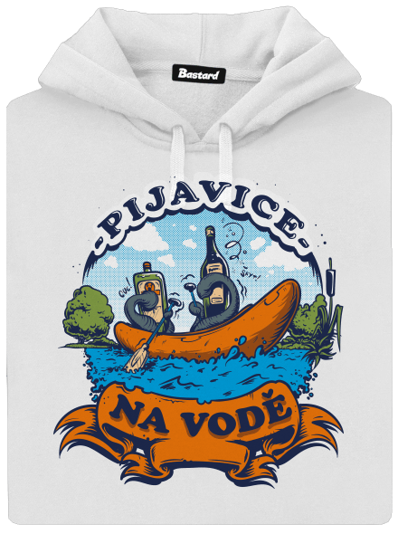 Pijavice na vodě dámská mikina klokanka White