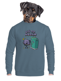 unisex mikina bez kapuce