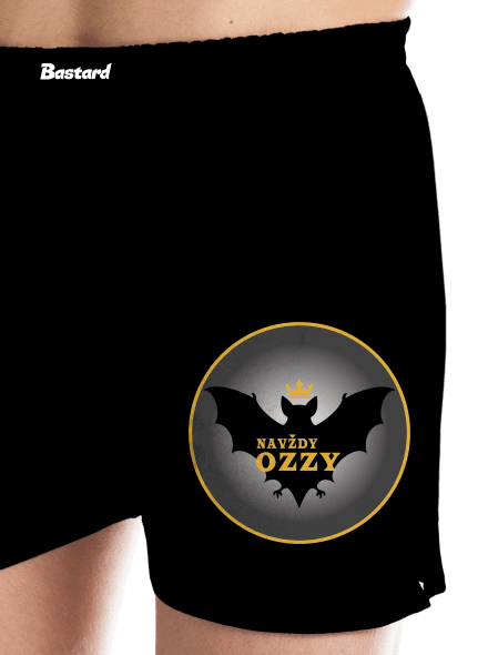 Navždy Ozzy pánské trenky Black
