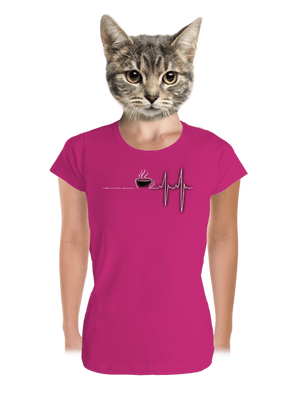 Coffee help dámské tričko premium Magenta