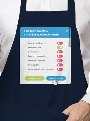 Manželské povinnosti zástěra Navy