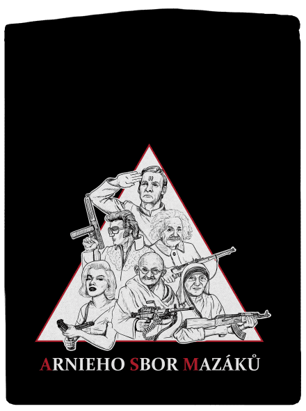 Arnieho sbor mazáků  pánská mikina na zip Black