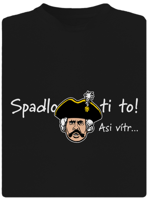 Spadlo ti to dětské sportovní tričko Black