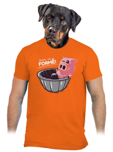 Ve formě pánské tričko Orange