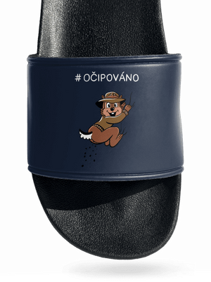 Očipováno pantofle Navy