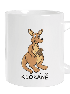 Klokáně velký hrnek White