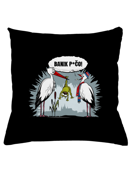 Banik p*čo! polštář Black