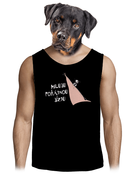 Miluju jízdu pánské tílko Black