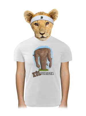 Kůlturista dětské sportovní tričko White