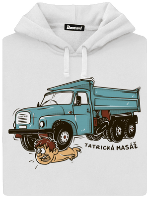 Tatrická masáž dámská mikina klokanka White