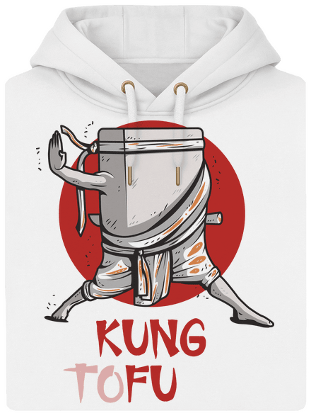 Kung Tofu unisex mikina premium Snowwhite