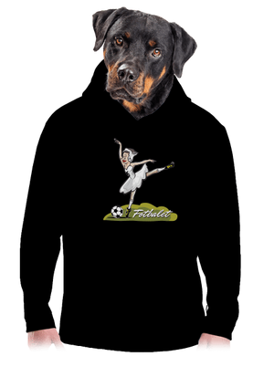 Fotbalet pánská mikina klokanka Black