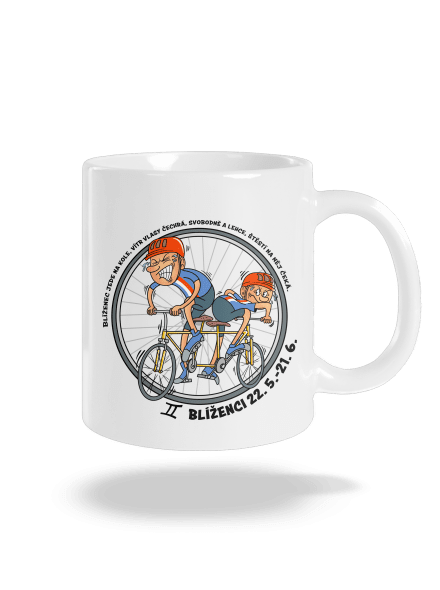 Cyklistický horoskop: Blíženci klasický hrnek White