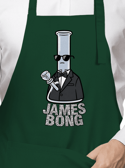 James Bong zástěra Bottle Green